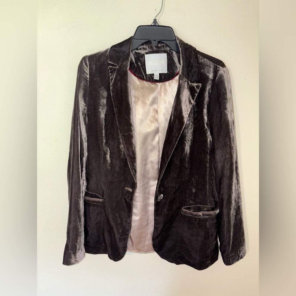 Women’s Anthropologie Gallery Velvet Blazer Size 6